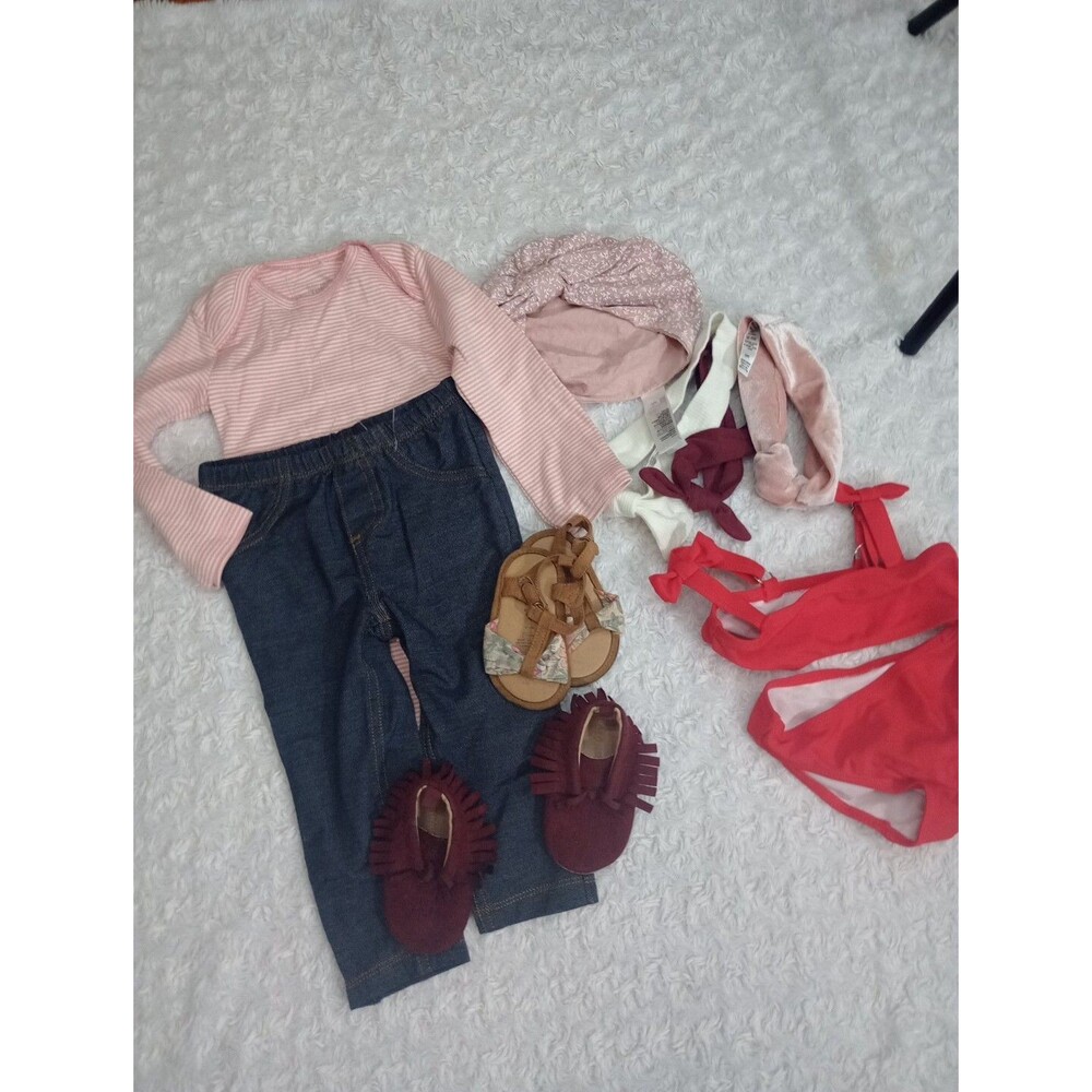 Baby Girls Lot of 12 Pcs. Size 12 Months Baby Girl Accessories